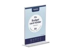 Kaarthouder Europel Budget A6 T-stand staand 10st