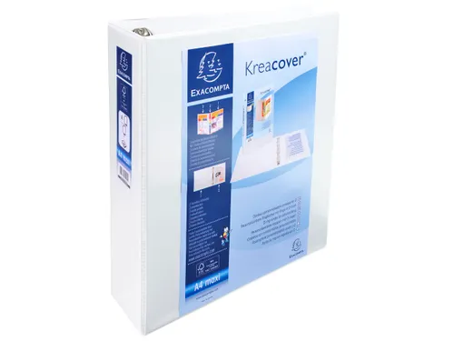 Ringmap Pp Personaliseerbaar Kreacover 4D-Ringen 60mm A4 Maxi Wit