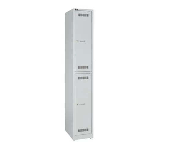 Dubbeldekse garderobekast,HxBxD 1850x300x500mm,1x2vak.,vak B 300mm