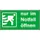 Vluchtroute-combinatiebord,alleen in noodgevallen openen,PVC