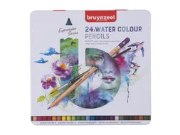 Kleurpotloden Bruynzeel Expression aquarel assorti blik à 24 stuks