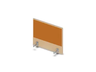 opzetpaneel bureau aanbouw zijkant NE-esdoorn BN3005-geel 600mm - 1