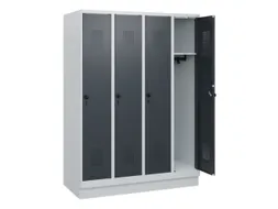 schoollocker,HxBxD 1630x1200x500mm,4vak,vak B 300mm,draaigrendel