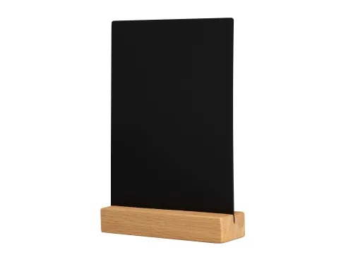 Krijtbord Europel Tafelmodel met Eiken houten voet A5