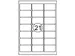 Etiket Quantore 63.5x38.1mm wit 2100st