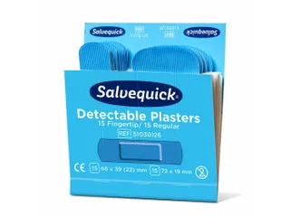 Salvequick Blauw Detectable Pleisters Vingertop/Normaal - 2