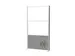 MAULconnecto Scheidingswand 2x whiteboard 1x Donker Frame Zilver
