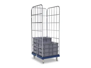 rolcontainer,draagverm. 500kg,HxLxB 1830x815x682mm,nuttige H 1650mm - 2