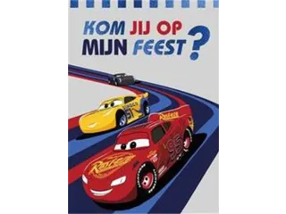 Wenskaart Hallmark uitnodiging Cars pak à 5 stuks - 2