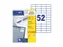 Etiket Avery Zweckform 3650 48x21mm wit 5200stuks