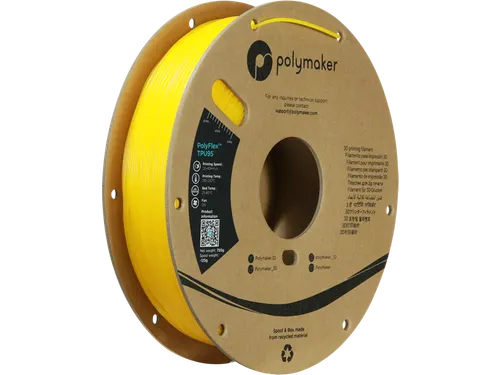 Polymaker 3D filament PolyFlex TPU-95A 1,75mm Geel 0.75kg