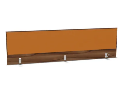 opzetpaneel bureau aanbouw achter NP-tiepolo nut BN3005-geel 2000mm