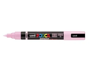 Paintmarker Uni POSCA PC-5BR brushpunt M lichtroze - 1