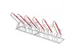 Support vélo 930x2100x820mm 6 emplacements de réglage