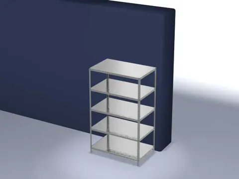 magazijnstelling,grondveld,HxBxD 2000x1300x800mm,vaklast 125kg