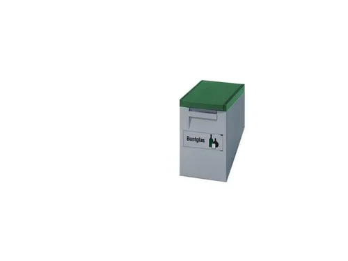 OUTLET Afvalbak Afvalverzamelaar 15 Liter 355x200x300mm Lichtgrijs/Gro