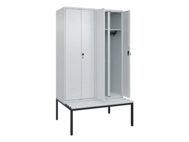 locker voor scheiding van kleding,HxBxD 2120x1200x815mm,4vak