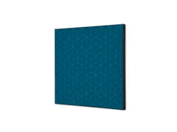 Wanddecoratie Textiel Set 40x40cm Hexagon Blauw