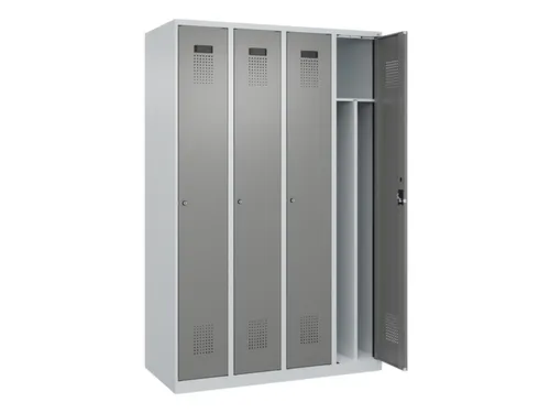 locker voor scheiding van kleding,HxBxD 1850x1200x500mm,4vak