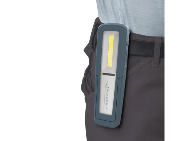 accu-werklamp,1 COB-led,500lumen,spot 175lumen,display-weergave