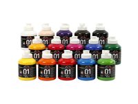 Acrylverf Acolor glossy ass/pk15x500ml