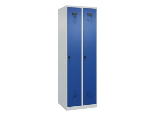 locker,HxBxD 1850x600x500mm,2vak,vak B 300mm,draaigrendel