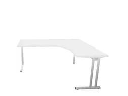 bureau in vrije vorm,HxBxD 740x1800x1600mm,vrije vorm,Bl-wit