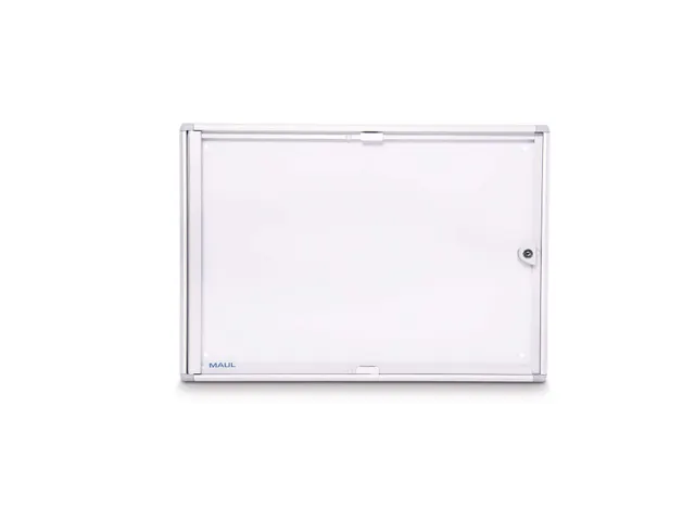 Binnenvitrine wand MAULextraslim whiteboard 2xA4 met slot