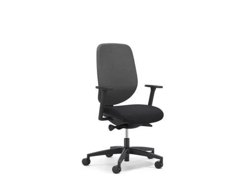 Giroflex Bureaustoel 353 met automatic-move mechanisme Zwart grijs