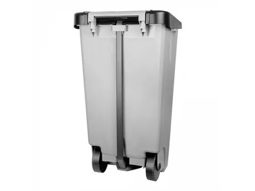 Denox Pedaalafvalbak Verrijdbaar 120 Liter Grijs