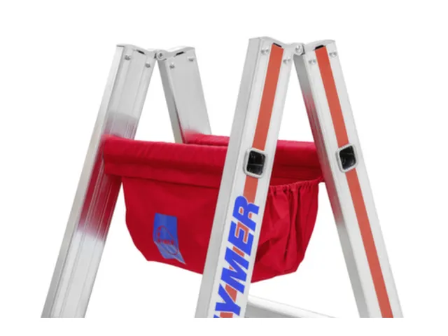 Gereedschapstas,V. Aluminium En Houten Ladder,Katoen,Rood