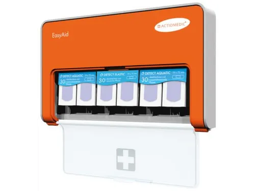 pleisterdispenser,60x waterafstotend,30x elastisch,Detecteerbaar,blauw