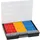 Bak voor kleine onderdelen,HxBxD 55x370x295mm,16bakken,PP,koffer zwart