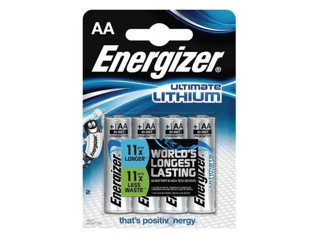 Ultimate Lithium AA Batterij 1.5V