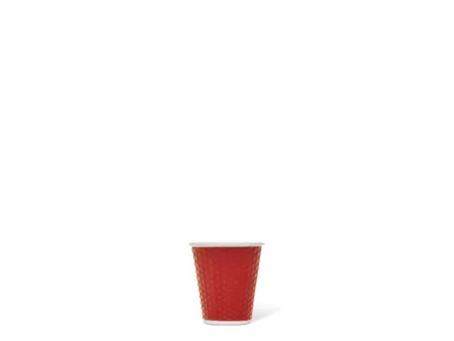 Beker porselein Les Artistes Paris 180ml met siliconen grip Rood