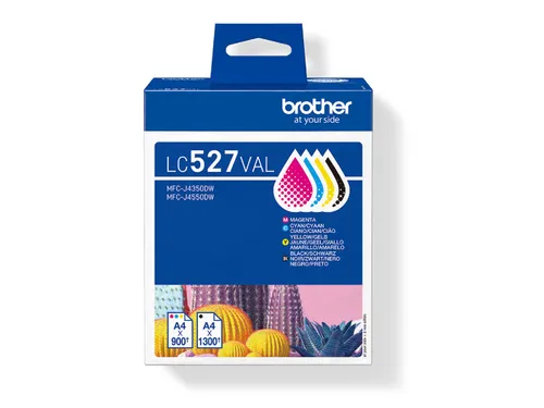 Brother LC-527 Inktcartridges Zwart + 3 Kleuren