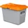 strooigoedbak,400l,HxBxD 670x1210x820mm,GVK,grijs,deksel oranje