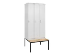 locker voor scheiding van kleding,HxBxD 2120x900x815mm,3vak