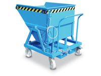 Kiepbak Staalplaat 1115x1010x1220mm Inh. 0.40m³ 1000kg Blauw