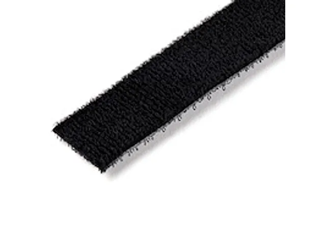 30m Bulk Rol Klittenband herbruikbaar zwart op maat te knippen