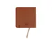 Schetsboek Kangaro 12x12cm cognac PU HC 80 vel 140gr roomwit met elast