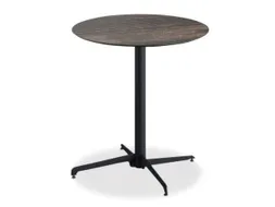 outdoortafel,HxØ 740x700mm,rond,X-onderstel zwart