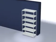 magazijnstelling,grondveld,HxBxD 2500x1356x626mm,vaklast 350kg