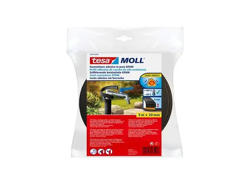 Buisisolatie tesamoll Zelfklevend 5mx20mm zwart