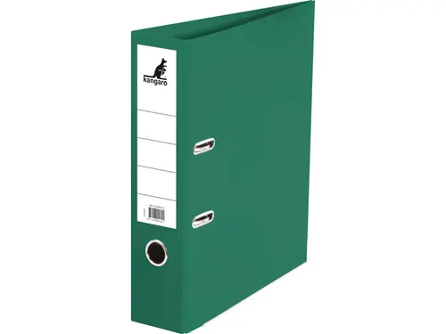 Ordner Kangaro A4 2 rings 75mm PP/Papier groen