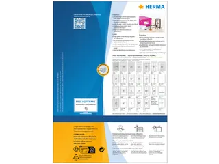 HERMA 10778 Inkjet etiketten A4 38,1x21,2mm Wit mat 5200 stuks - 2