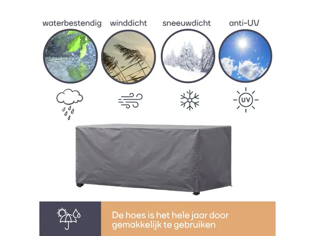 Housse d'extérieur pour table max. 240cm gris