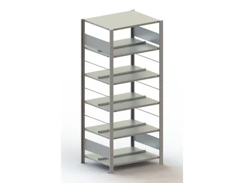 Inhaakstelling Basisveld Verzinkt 1850x806x636mm 6legborden 80kg