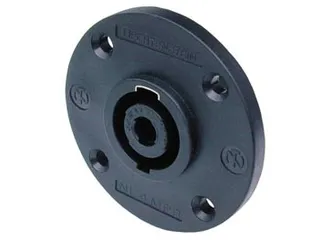 Neutrik - Speakon Chassisdeel, 4-Polig Mannelijk, Zwart, D-Formaat, Ro - 1