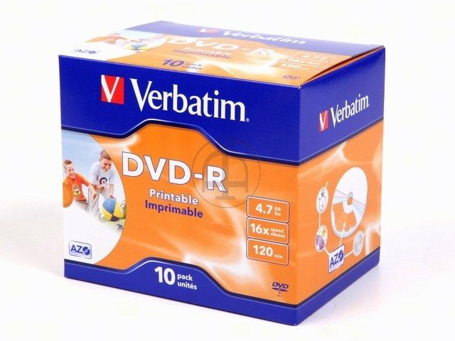 Verbatim DVD+RW 4.7 GB 4x imprimée 25 pièces